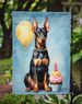 Doberman Pinscher Happy Birthday Garden Flag Mailbox Flag Decorative Yard Flag Banner Outside Patio Artwork Yard Flower Beds, Garden Size, Multicolor_maomaolike.com