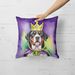 Greater Swiss Mountain Dog King Of Mardi Gras Throw Pillow Machine Washable, Indoor Outdoor Decorative Pillow For Couch, Bed Or Patio, 18Hx18W_maomaolike.com
