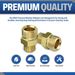 ESSENTIAL WASHER 3/8'' NPT Male To M22 14mm Adapter Male | Power Washer Coupling | Pressure Washer Adapter | Brass Male Pipe Thread 4500 PSI | 2 Pack_maomaolike.com