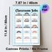 Classroom Jobs Painting Poster, Pastel Boho Rainbow Style Poster, Neatly Organizes Classroom Task Assignments, Ideal For Classroom_maomaolike.com