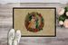 Shiba Inu Christmas Flowers Doormat Front Door Mat Indoor Outdoor Rugs For Entryway, Non Slip Washable Low Pile, 24H X 36W_maomaolike.com