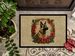 Belgian Malinois Christmas Flowers Doormat Front Door Mat Indoor Outdoor Rugs For Entryway, Non Slip Washable Low Pile, 24H X 36W_maomaolike.com