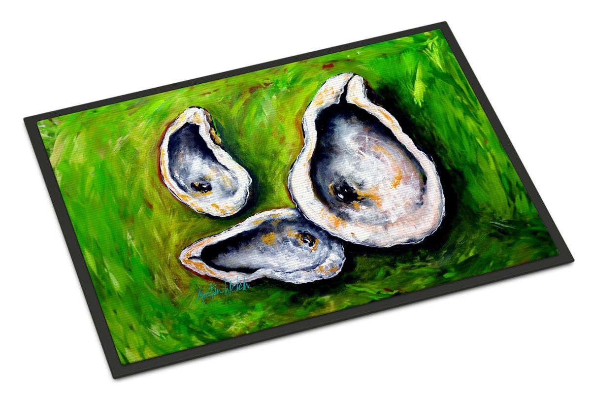 All Shucked Oysters Doormat Front Door Mat Indoor Outdoor Rugs For Entryway, Non Slip Washable Low Pile, 24H X 36W_maomaolike.com