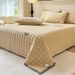 Thickened Milk Velvet Quilted Sheet Coral Fleece Bed Cover Single Piece Flannel Mat Winter Warm Non-Slip Three-Piece Set_maomaolike.com