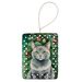 Korat Cat By The Christmas Tree Porcelain Ornament Christmas Tree Hanging Decorations For Home Christmas Holiday, Rectangle, Gift, Multicolor_maomaolike.com