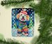 Komondor Christmas Porcelain Ornament Christmas Tree Hanging Decorations For Home Christmas Holiday, Rectangle, Gift, Multicolor_maomaolike.com