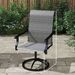 Patio Swivel Chairs Set Of 2, High Back Patio Dining Chairs With All-Weather Mesh For Backyard, Lawn, Garden, Gray_maomaolike.com