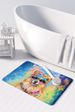 Pomeranian Hippie Dawg Memory Foam Kitchen Mat Machine Washable Anti-Fatigue Mat Cushion Comfort Bath Mat Or Kitchen Rug_maomaolike.com