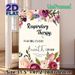 Respiratory Therapy Painting Poster, Soft-toned Watercolor Floral Poster, Inspirational "Making Every Breath Count" Design, Ideal For Clinic, Office_maomaolike.com