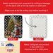 Fox Terrier And Santa Claus Porcelain Ornament Christmas Tree Hanging Decorations For Home Christmas Holiday, Rectangle, Gift, Multicolor_maomaolike.com