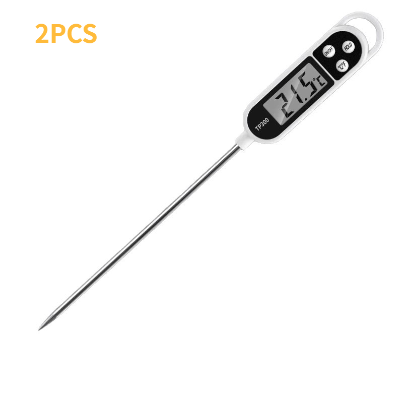 Professional Kitchen Thermometer, Instant-Read 3-4s, -50°C~300°C For Oil/BBQ, Backlit LCD, Stainless Steel Probe_maomaolike.com