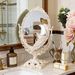 Bedroom Princess Vanity Table‑style Rotating European‑style Vintage Double‑sided Makeup Mirror, Dormitory Dressing Table Mirror_maomaolike.com