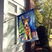 Airedale Terrier Christmas Reindeer House Flag Large Porch Sleeve Pole Decorative Outside Yard Banner Artwork Wall Hanging, Polyester, House Size, Multicolor_maomaolike.com