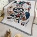 American Order Graffiti Master Illustration Single And Double Decorative Tapestry Leisure Throw Blanket Towel Sofa Cushion_maomaolike.com