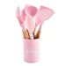 12-Piece Kitchen Utensils With Wooden Handles, Non-Stick Cooking Spatula, High-Temperature Resistant Silicone_maomaolike.com