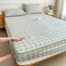 Washed Cotton Quilted Sheet Single Piece 2025 New Thickened Mattress Protector Non-Slip Dustproof Bed Cover_maomaolike.com
