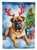 Bullmastiff Christmas Reindeer Garden Flag Mailbox Flag Decorative Yard Flag Banner Outside Patio Artwork Yard Flower Beds, Garden Size, Multicolor_maomaolike.com