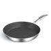 SOGA Stainless Steel Fry Pan 34cm Frying Pan Induction FryPan Non Stick Interior_maomaolike.com