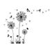 Small Size Black Dandelion Sofa Bedroom Background Wall Living Room TV Decoration Self-Adhesive Sticker_maomaolike.com