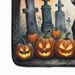 Boston Terrier Spooky Halloween Memory Foam Kitchen Mat Machine Washable Anti-Fatigue Mat Cushion Comfort Bath Mat Or Kitchen Rug_maomaolike.com