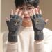 Sports Gloves Skiing Cycling Motorcycle Hiking Warm Gloves Gloves for men warm winter fingers open fingers autumn and winter knitted wool flap_maomaolike.com