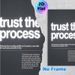 Inspirational "Trust The Process" Painting Poster, Minimalist Dark-toned Typographic Poster, Motivational Message To Foster Patience And Confidence_maomaolike.com