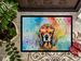 Cocker Spaniel Hippie Dawg Doormat Front Door Mat Indoor Outdoor Rugs For Entryway, Non Slip Washable Low Pile, 24H X 36W_maomaolike.com