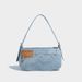 New Simple And Trendy Single-shoulder Underarm Bag, Vintage Patchwork Denim Baguette Bag Women, Versatile Crossbody Handbag For Co_maomaolike.com