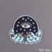 Magic Evil Eye Iron On Patches For Clothing Thermoadhesive Patches Embroidery DIY Ironing Stickers Diamond Fusible Patch_maomaolike.com