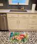 Georgia Cherokee Rose In Watercolor Memory Foam Kitchen Mat Machine Washable Anti-Fatigue Mat Cushion Comfort Bath Mat Or Kitchen Rug_maomaolike.com