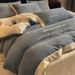 Winter Double-Sided Thickened Milk Velvet Bedding Four-Piece With Quilt Cover And Coral Fleece Bed Sheet Three-Piece Set_maomaolike.com