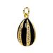 1pc New Brass Charms Gold Color Easter Day Egg Stripe Enamel Clear Cubic Zirconia Pendant DIY Necklace Jewelry Findings_maomaolike.com