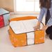 Ready Stock QUOKKA 65L Foldable Zipper Clothes Storage Bag, Large Capacity Organizer Container For Quilts Blankets Wardrobe Bedding Sorting
_maomaolike.com