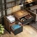 File Cabinet, Rustic Lateral Filing Cabinet With 2 Drawers_maomaolike.com