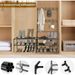 5-Tier Shoe Rack Shoe Storage For Entryway,Narrow Shoe Rack,Coat And Shoe Rack With 8 Hooks_maomaolike.com