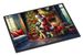 Irish Wolfhound And Santa Claus Doormat Front Door Mat Indoor Outdoor Rugs For Entryway, Non Slip Washable Low Pile, 24H X 36W_maomaolike.com