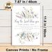 Bible Verse & Wildflower Themed Painting Poster, Soft Watercolor Floral Poster, Serene Religious Scripture Decor Suitable For Home, Living Room And_maomaolike.com