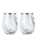 Stainless Steel Grand Pinot Wine Glass, Set Of 2 - Marble_maomaolike.com