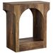 Wood End Table, 2-Tier Side Table With Storage Space_maomaolike.com