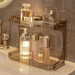 Light Luxury Rack Washstand Cosmetic Organizer Desktop Bathroom Skincare Storage Shelf_maomaolike.com