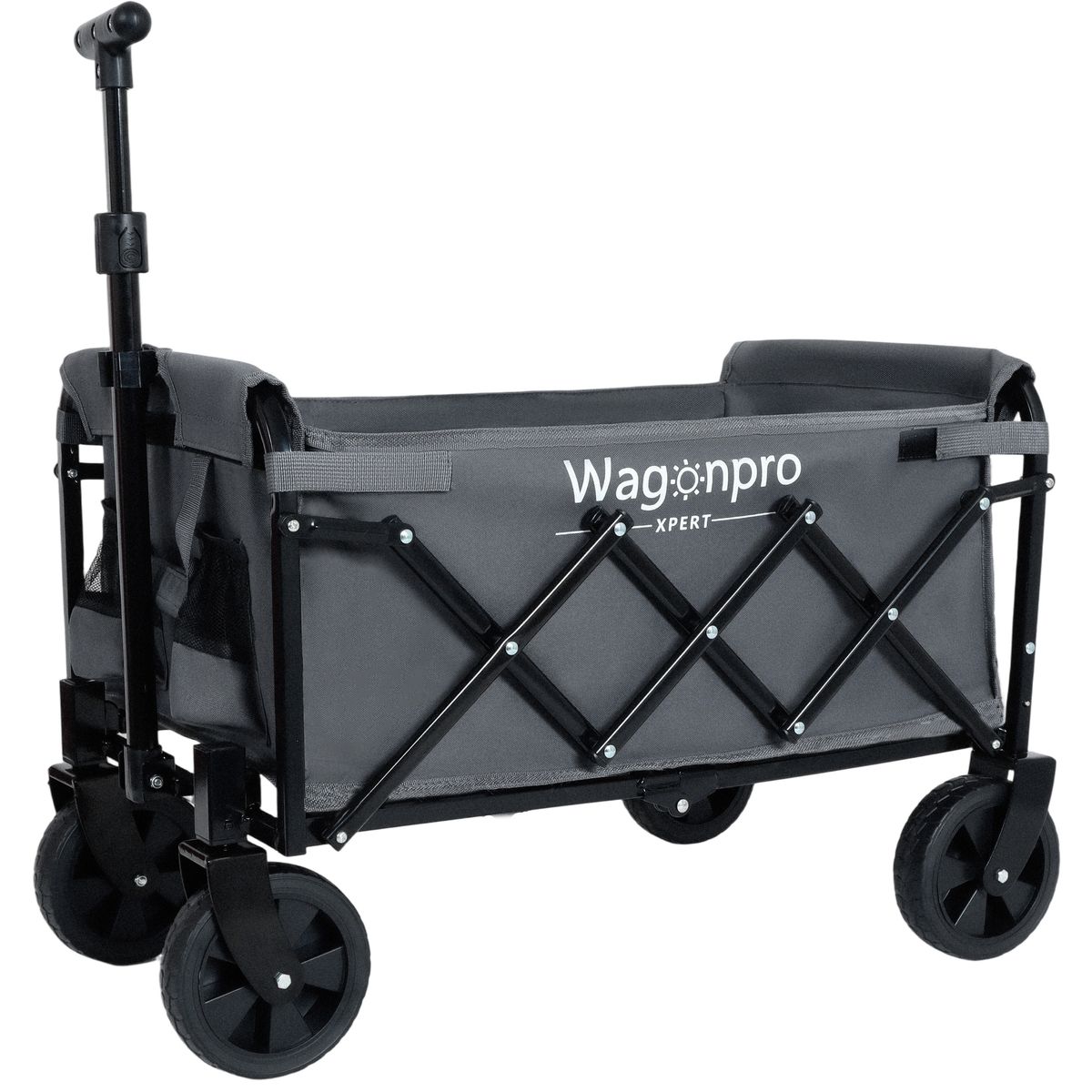 Expandable Dual-Layer Utility Wagon With 100% Extra Space - 225lbs Grocery Cart For Camping, Shopping, Sports, Gardening, Fishing, Gray_maomaolike.com