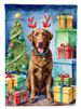 Chesapeake Bay Retriever Christmas Reindeer House Flag Large Porch Sleeve Pole Decorative Outside Yard Banner Artwork Wall Hanging, Polyester, House Size, Multicolor_maomaolike.com