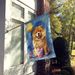 Chow Chow Happy Birthday House Flag Large Porch Sleeve Pole Decorative Outside Yard Banner Artwork Wall Hanging, Polyester, House Size, Multicolor_maomaolike.com