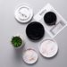 Nordic Style INS Ceramic Cement Transfer Printing Paper Flower Pot Base Water Catchment Tray Decorative Round Home Decor_maomaolike.com