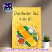 Dosa Food Themed Painting Poster, Vibrant Cartoon Style Dosa & Sauces Art Poster, Playful Food Quote Design, Ideal For Kitchen And Dining Space_maomaolike.com