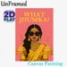 Indian Jhumka Themed Painting Poster, Vibrant Cartoon Indian Lady With Traditional Gold Jewelry Poster, Eye-catching Cultural Decor For Living Room_maomaolike.com