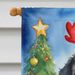 Bernedoodle Christmas Reindeer House Flag Large Porch Sleeve Pole Decorative Outside Yard Banner Artwork Wall Hanging, Polyester, House Size, Multicolor_maomaolike.com