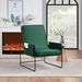Sling Accent Chair, Comfy Chair With Removable Cushion, Vanity Chair, With Storage Bag For Living Room, Room Chair For Living Room, Bedroom, Office, Green_maomaolike.com