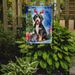 Bernedoodle Christmas Reindeer Garden Flag Mailbox Flag Decorative Yard Flag Banner Outside Patio Artwork Yard Flower Beds, Garden Size, Multicolor_maomaolike.com