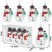 4pcs/box Christmas Tree Decoration New Christmas Nordic Painted Hanging Resin Pendant Snowman Hanging Creative_maomaolike.com